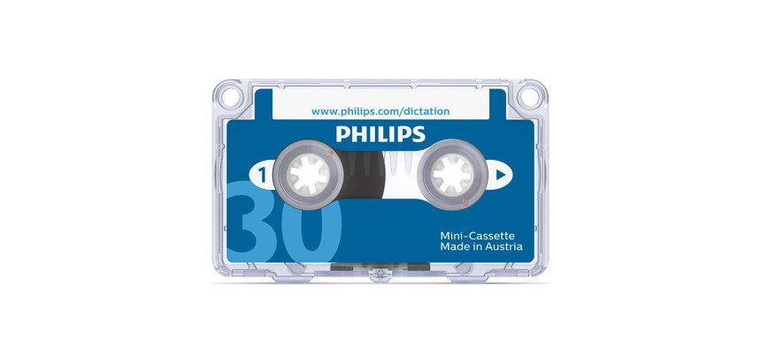 Boîte 10 mini cassettes Philips 2x15 minutes