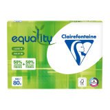 Papier recyclé A4 blanc 80 g Clairefontaine Equality - Ramette de 500 feuilles
