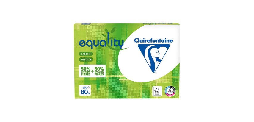Recycled paper A4 white 80 g Clairefontaine Equality - Ream of 500 sheets