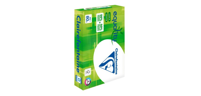 Papier recyclé A4 blanc 80 g Clairefontaine Equality - Ramette de 500 feuilles