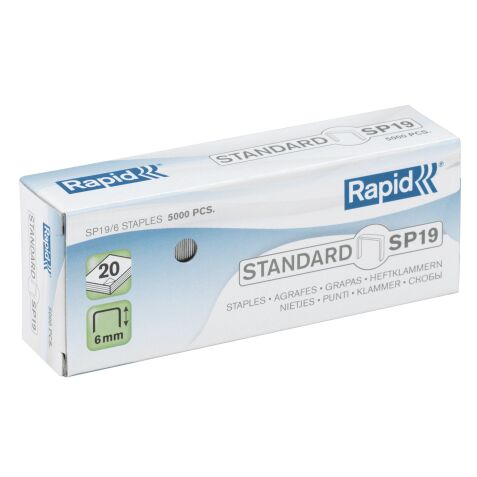 Grapas Rapid SP19-06 galvanizadas Caja de 5000