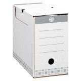 Boîte archives Carton Bruneau - Dos 15 cm - Haute résistance - Grise