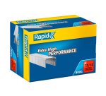 Agrafe Rapid 73/12 forte galvanisée - Boîte de 5000