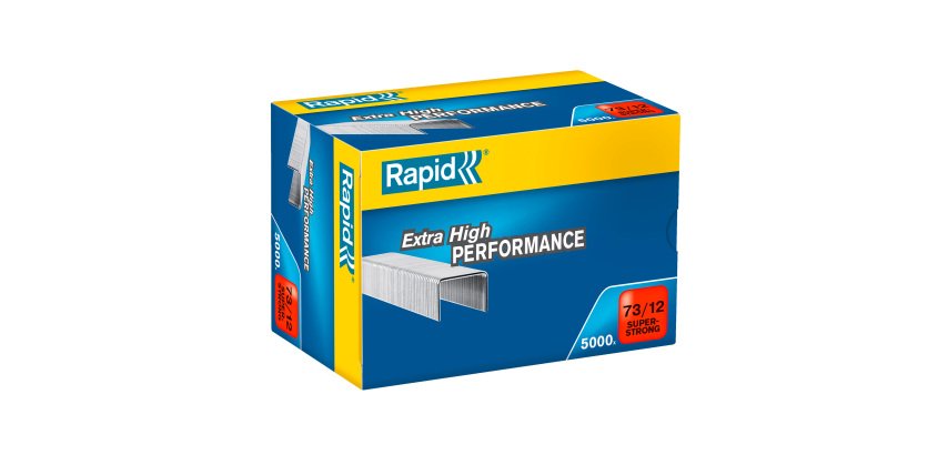 Box of 5000 staples Rapid 73/12 galvanized