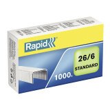 Box of 1000 standard staples Rapid - 26/6