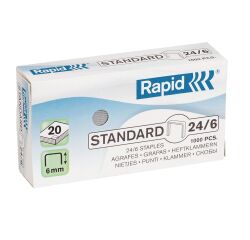 Box of 1000 staples Rapid 24/6 galvanized