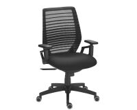 Chaise de bureau synchrone Expert Maxiburo dossier maille assise tissu