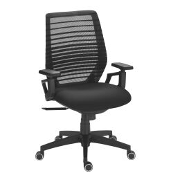 Chaise de bureau synchrone Expert Maxiburo dossier maille assise tissu