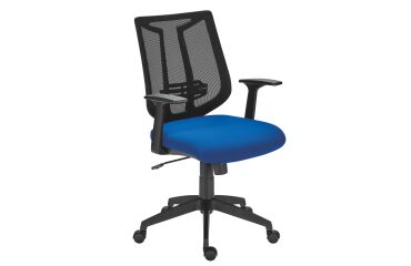 Sedia Operativa Tiloa schienale in rete colore nero