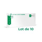 Enveloppes Lettres suivies prêtes-à-poster 110 x 220 mm (DL) - Lot de 10
