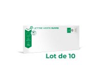 Enveloppes Lettres suivies prêtes-à-poster 110 x 220 mm (DL) - Lot de 10
