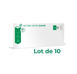 Enveloppes Lettres suivies prêtes-à-poster 110 x 220 mm (DL) - Lot de 10