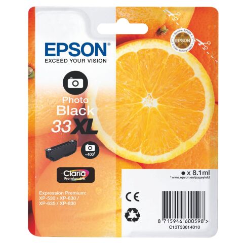 Epson 33XL cartucho original negro foto alta capacidad