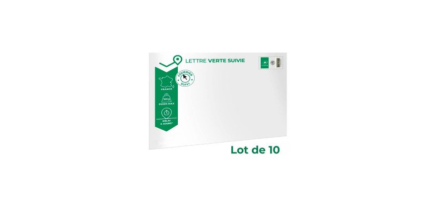 Enveloppes Lettres suivies prêtes-à-poster 229 x 324 mm - Lot de 10