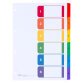 Set of dividers Avery Ready Index, numbered - 6 divisions