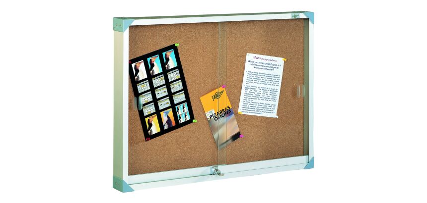 Vitrina puerta corredera vidrio 60 x 80 cm