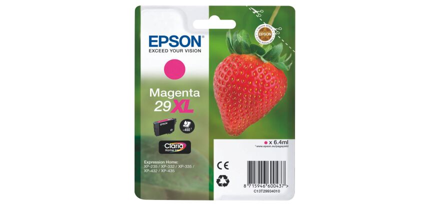Epson 29XL cartouches couleurs séparées haute capacité pour imprimante jet d'encre