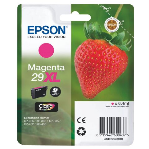 Epson 29 XL Cartucho original Magenta alta capacidad (450 páginas)