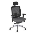 Silla de oficina ZOLPEE - respaldo de malla gris