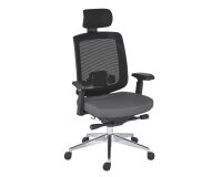 Silla de oficina ZOLPEE - respaldo de malla gris
