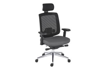 Silla de oficina ZOLPEE - respaldo de malla gris