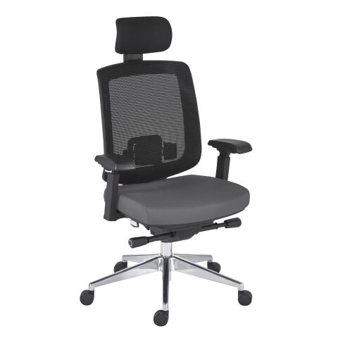 Silla de oficina ZOLPEE - respaldo de malla gris