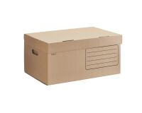 Archivcontainer in braunem Karton H 27 x B 55 x T 36 cm