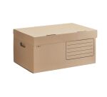 Caisse à archives carton H 27 x L 55 x P 36 cm brune