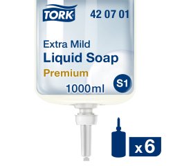 Cartucho 1 L jabón Tork Extra suave