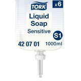 Savon liquide Tork Premium Extra-doux, pour distributeurs S1/S11 - Cartouche de 1 L
