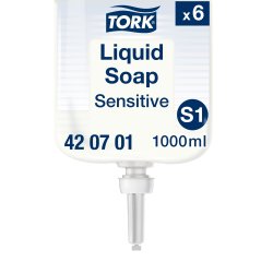Savon liquide Tork Premium Extra-doux, pour distributeurs S1/S11 - Cartouche de 1 L