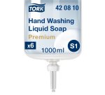 Savon liquide Tork Premium antibactérien - Cartouche 1 litre