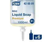 Savon liquide Tork Premium doux - Cartouche 1 litre