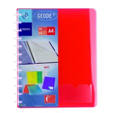 Protège-documents Viquel Géode polypropylène translucide A4 30 pochettes - 60 vues couleurs assorties