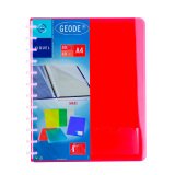 Protège-documents Viquel Géode polypropylène translucide A4 30 pochettes - 60 vues couleurs assorties
