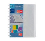 Protège-documents Viquel Géode polypropylène translucide A4 30 pochettes - 60 vues couleurs assorties