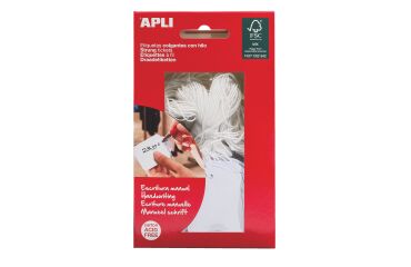 Etiquetas colgantes para ropa Apli 7013 36 x 53 mm - Caja de 100