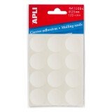 Pastille adhésives Ø 25 mm Apli - Boîte de 120