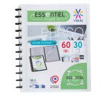 Personalizable document holder Viquel Géode opaque polypropylene A4 30 sleeves colour