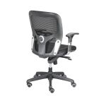 Chaise de bureau Noiza avec accoudoirs réglables - Dossier maille - Mécanisme synchrone