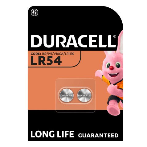 Duracell - Pack de 2 piles bouton Alcalines LR54/189 - 1,5 V