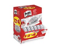 Pack de 12 correctores en seco recargables Flex Roller Pritt, ancho 4,2 mm - Longitud 12 m + 4 gratis