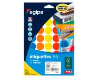 Pack 280 runde Etikette Agipa Diameter: 24 mm 101827 Sortiment