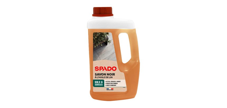 Savon noir à l'huile de lin Spado - Flacon 1 L