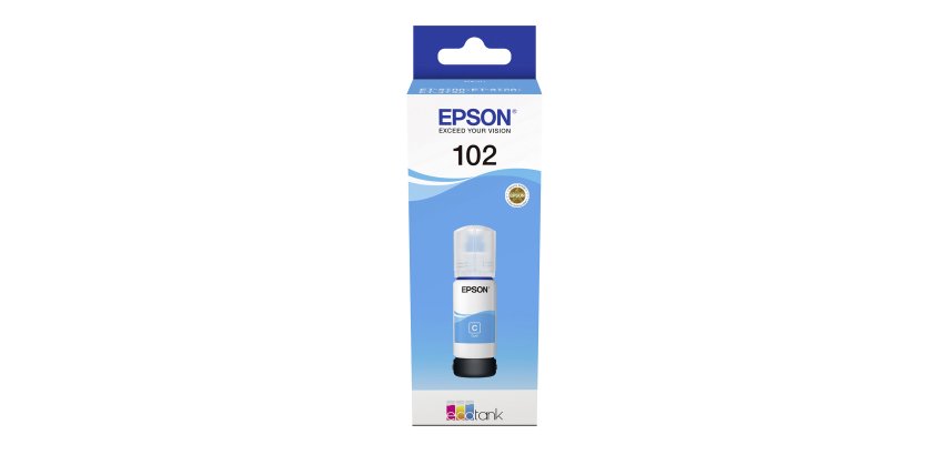 Flasche mit Epson 102 Ecotank-Tinte - Farbe