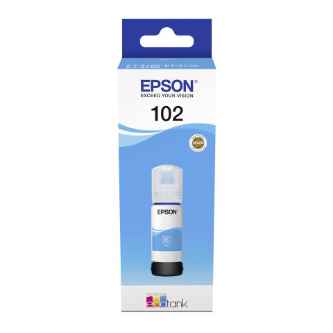 Epson 102 original botella de tinta Ecotank cian