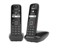 Pack dúo de teléfonos inalámbricos Gigaset AS690 con bloqueo de llamadas