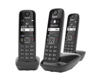 Pack trío de teléfonos inalámbricos + contestador automático Gigaset AS690A con bloqueo de llamadas