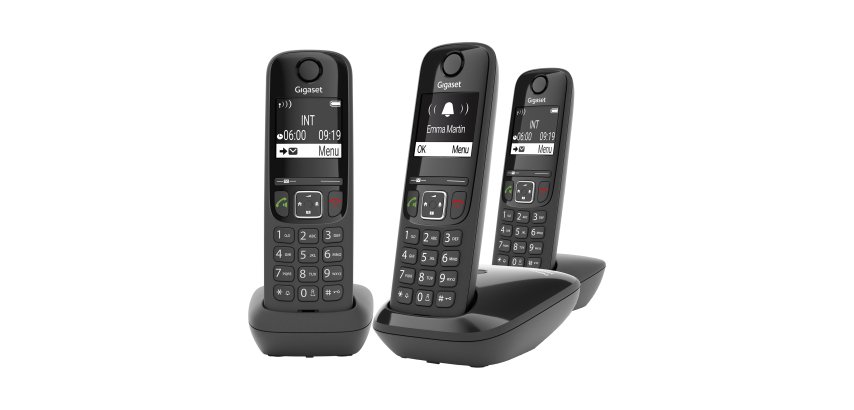 Trio-pack draadloze telefoon Gigaset AS690