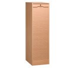Wooden tambour filing cabinet, H 140 cm